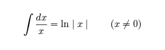 1/x -> ln|x|